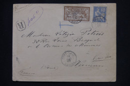 PORT SAÏD - Affranchissement Merson + Mouchon Sur Enveloppe En Recommandé De Port Saïd Pour Vincennes En 1905 - L 147037 - Covers & Documents