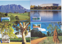 AUSTRALIE  : Carte-maximum : Paysages Australiens Oblitération 23 08 2002 - Maximum Cards