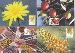 AUSTRALIE  : Carte-maximum : Série De 5 Cartes Plantes Comestibles  Oblitération 03 09  2002 - Maximumkarten (MC)