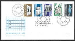 PAYS-BAS. N°888-92 Sur Enveloppe 1er Jour (FDC) De 1969. Architecture. - FDC