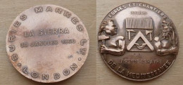 DA-012 Médaille Bronze (gravée Sur La Tranche ) Signée Darby Forces Et Chantiers De La Méditerranée" - Autres & Non Classés