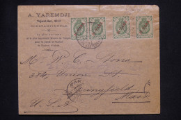 LEVANT RUSSE - Enveloppe Commerciale De Constantinople Pour Les USA En 1907 Via Paris - L 147043 - Levant