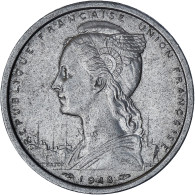 Afrique Occidentale Française, 2 Francs, 1948, Paris, TTB+, Aluminium, KM:4 - Otros & Sin Clasificación