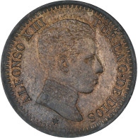 Espagne, Alfonso XIII, 2 Centimos, 1905, Madrid, SUP+, Cuivre, KM:722 - Premières Frappes