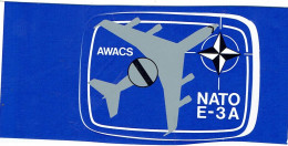 Autocollant Aéronautique AWACS - E-3A - OTAN - Aviazione