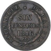 Haïti, Faisceaux, 6 Centimes, 1846/AN 43, TTB, Cuivre, KM:28 - Haití