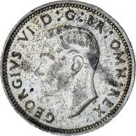 Grande-Bretagne, George VI, 6 Pence, 1944, Londres, TTB, Argent, KM:852 - H. 6 Pence