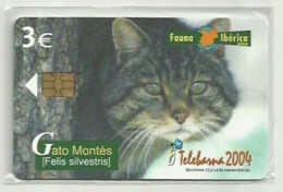 ESPAÑA 2004 - FAUNA - GATO MONTES (FELIS SILVESTRIS) - NUEVA Y PRECINTADA - Emisiones Privadas