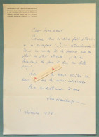 ● L.A.S 1976 Jean HAMBURGER Médecin Académicien Lettre Marcel Diamant-Berger - Hôpital Necker Isis Abandonnée Autographe - Inventeurs & Scientifiques