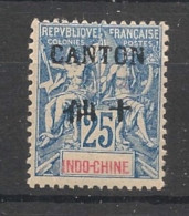 CANTON - 1903-04 - N°YT. 25 - Type Groupe 25c Bleu - Neuf Luxe ** / MNH / Postfrisch - Ongebruikt