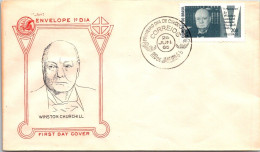 BRASIL FDC CHURCHILL NOBEL WW2 - Sir Winston Churchill