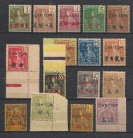 CANTON - 1906-08 - N°YT. 33 à 48 - Type Grasset - 16 Valeurs - Neuf Luxe ** / MNH / Postfrisch - Nuovi