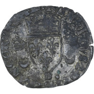 France, Henri II, Douzain Aux Croissants, Lyon, TB+, Billon, Gadoury:357 - 1610-1643 Lodewijk XIII Van Frankrijk De Rechtvaardige