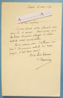 ● L.A.S 1893 Jean Barthélémy HAUREAU Historien Journaliste Né à Paris - Lettre Autographe - Personajes Historicos