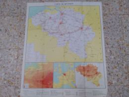 Carte Geographique De BELGIQUE - Cartes Géographiques