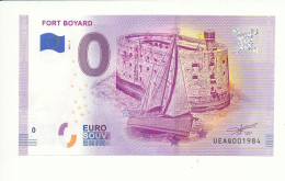 Billet Touristique  0 Euro - FORT BOYARD - UEAQ - 2019-3 N° 1984 - Billet épuisé - Andere & Zonder Classificatie