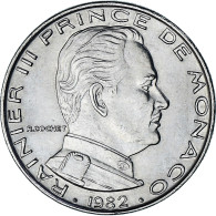 Monaco, Rainier III, Franc, 1982, SPL, Nickel, Gadoury:MC 150, KM:140 - 1960-2001 Nieuwe Frank