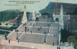 MARSEILLE.Escalier Monumental De La Gare Saint Charles (senes Et Arnal ) - Quartier De La Gare, Belle De Mai, Plombières