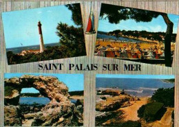 SAINT PALAIS SUR MER. 4 Vues , Phare , Plage , Pont Du Diable , Bord De Mer - Pont-l'Abbé-d'Arnoult