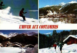 LES CONTAMINES MONTJOIE.Ski Alpin , La Station Et L'aiguille De Bionassay ...... - Contamine-sur-Arve