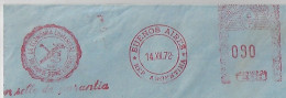 Argentina 1972 Cover Buenos Aires Obispo Trejo Meter Stamp Hasler Slogan Commercial Economy General Insurance Company - Lettres & Documents