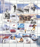 AAT 2001, Exploration, Penguins, Plane, Dog, Elicopter, Ship, Sheetlet - Navires & Brise-glace