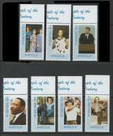 2000 Angola Personajes De La Centuria-isabel II-astronautas-kenedy-luther King-presley-disney 7v. Mint. - Martin Luther King