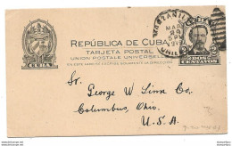 237 - 62 - Entier Postal Envoyé De Manzanillo Aux USA 1919 - Brieven En Documenten