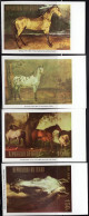 CHAD(1973) Paintings Of Horses. Set Of 4 Imperforates. Scott Nos C154a-d. - Tchad (1960-...)