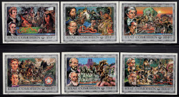 COMOROS(1976) American Revolution Bicentennial. Set Of 6 Imperforates. Scott Nos 165-70. - Comores (1975-...)