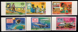 COMOROS(1976) UN Postal Administration. Set Of 6 Imperforates. Scott Nos 215-20 - Comores (1975-...)