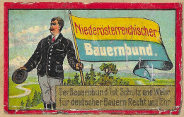 Phillumeny AUSTRIA MATCHBOX BAUERNBUND NIEDEROSTERREICHISCHER FARMERS ASSOCIATION LABEL Extremely Rare  - Zündholzschachteln