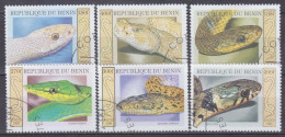 1999 Benin 1177-1182 Used Reptiles / Snakes 5,00 € - Serpents