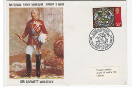 1972 ST GEORGE & DRAGON Chelsea MILITARY EXHIBITION EVENT General Wolseley Museum COVER GB British Forces Stamps - Mitologia