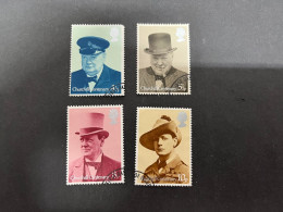 13-9-2023 (stamp) UK - Used Stamp - Set Of 4 - Churchill Centenary - Sir Winston Churchill