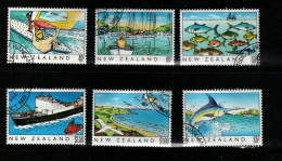 New Zealand SG 1524-29 1989 Heritage The Sea,used - Gebruikt