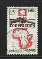 COTE D'IVOIRE 1964  Cooperation Avec La France  YVERT N°228 OBLITERE - Côte D'Ivoire (1960-...)