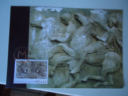 GREECE  MAXIMUM CARDS 2006 GREECE MUSEUM PARTHENON MARBLES - Cartes-maximum (CM)