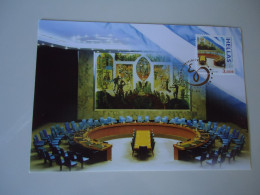 GREECE  MAXIMUM CARDS  2006  ANNIVERSARIES AND EVENTS STATE CONSIL UNION NATIONS - Cartes-maximum (CM)