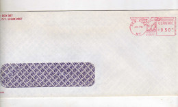 Enveloppe ETATS UNIS USA Oblitération NEW YORK 03/01/1992 - Marcophilie