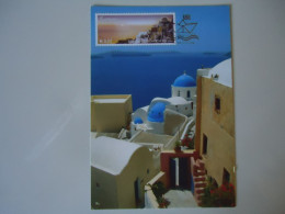 GREECE MAXIMUM   CARDS 2004  LANDSCAPES GREEK  ISLAND  ΣΑΝΤΟΡΙΝΗ XANTORINI - Cartes-maximum (CM)