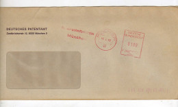 Enveloppe ALLEMAGNE DEUTSCHE POST Oblitération E.M.A. 8 MUNCHEN 26 15/04/1992 - Maschinenstempel (EMA)