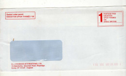 Enveloppe GRANDE BRETAGNE GREAT BRITAIN Oblitération E.M.A. KINSTON UPON THAMES - Storia Postale