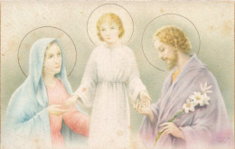 RELIGION - Christianisme - L'Enfant Jésus Avec Marie Et Joseph - Carte Postale Ancienne - Jezus