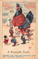 ILLUSTRATION - A Respectable Family - Une Poule Avec Ses Poussins - Mich - Colorisé - Carte Postale Ancienne - Mich