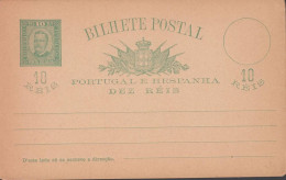 1897. PONTA DELGADA. REIS 10 BILHETE POSTAL Carlos I.  - JF442880 - Ponta Delgada