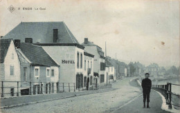 BELGIQUE - Engis - Le Quai - Carte Postale Ancienne - Engis