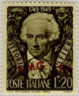 166892 MNH TRIESTE Zona A 1949 200 ANIVERSARIO DEL NACIMIENTO DE VITTORIO ALFIERI - Autres & Non Classés