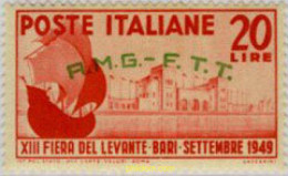 166899 MNH TRIESTE Zona A 1949 13 FERIA DEL LEVANTE EN BARI - Autres & Non Classés