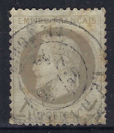 FRANCE Ca.1866-72: Le Y&T 27, B Obl. CAD - 1863-1870 Napoléon III Lauré